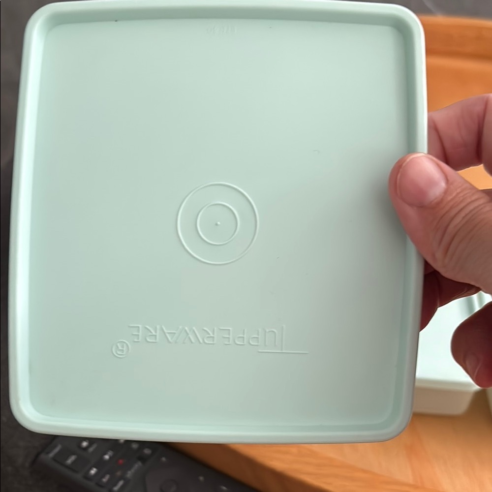 Tupperware Light Blue Square Storage Set - Picture 4 of 5